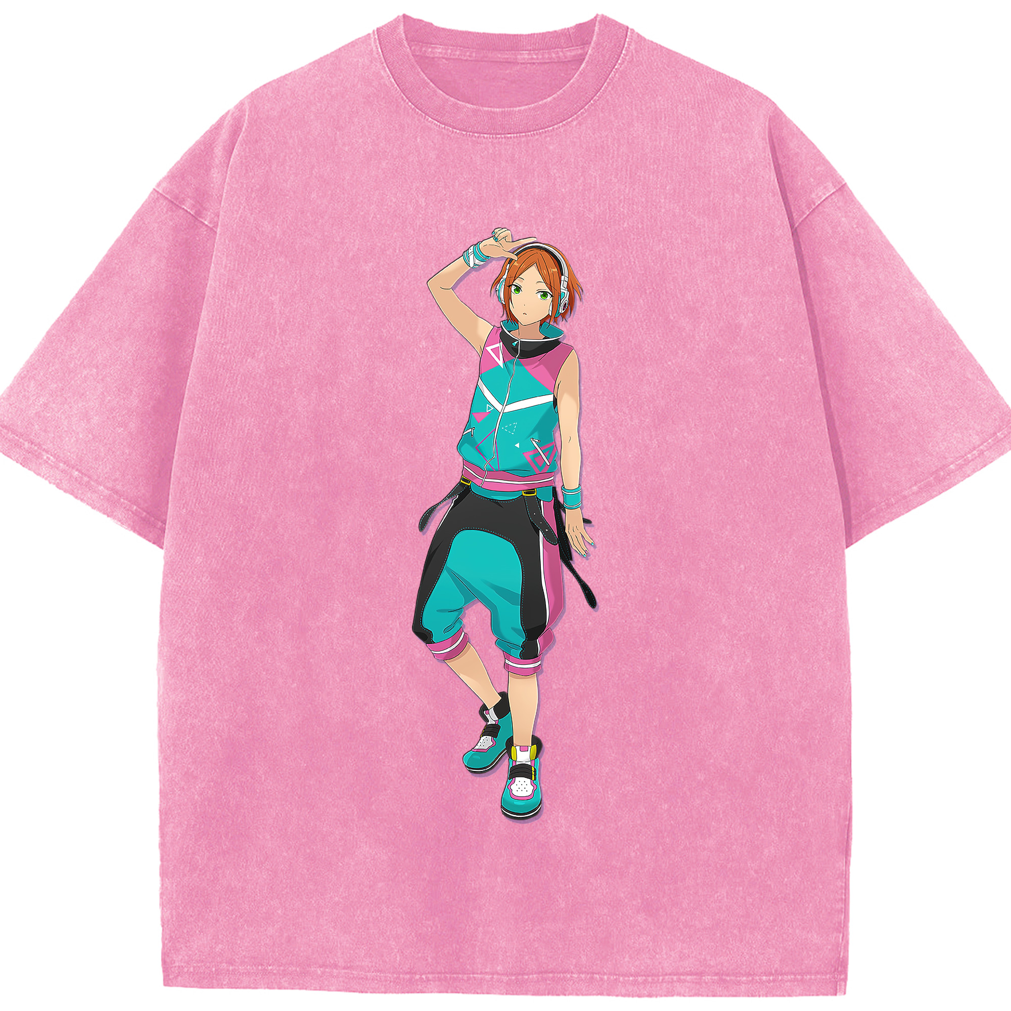 （画像用） あんさんぶるスターズ! Ensemble Stars 綿100% ヴィンテージ風 半袖Tシャツ（フロントプリント）